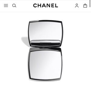 CHANEL Sleek Black Makeup Mirror